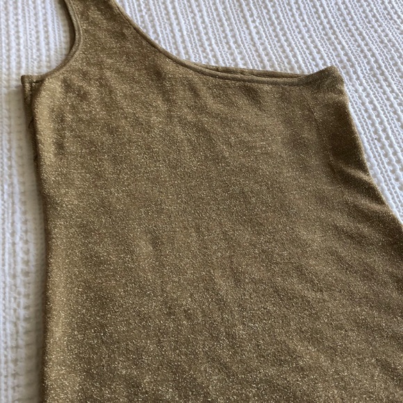 朗Sexy Bebe Gold Glitter dress Show-Stopper! - Picture 4 of 4